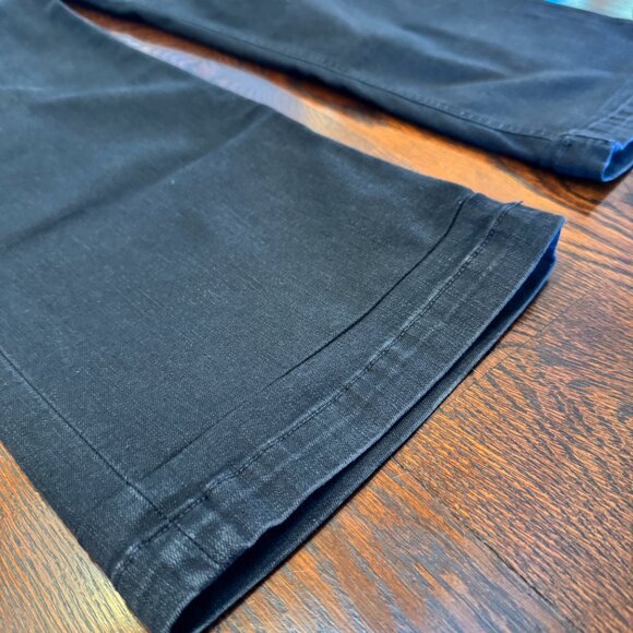 PAIGE High Rise Wide Leg Crop Black Jeans in "Anessa" - Picture 8 of 14